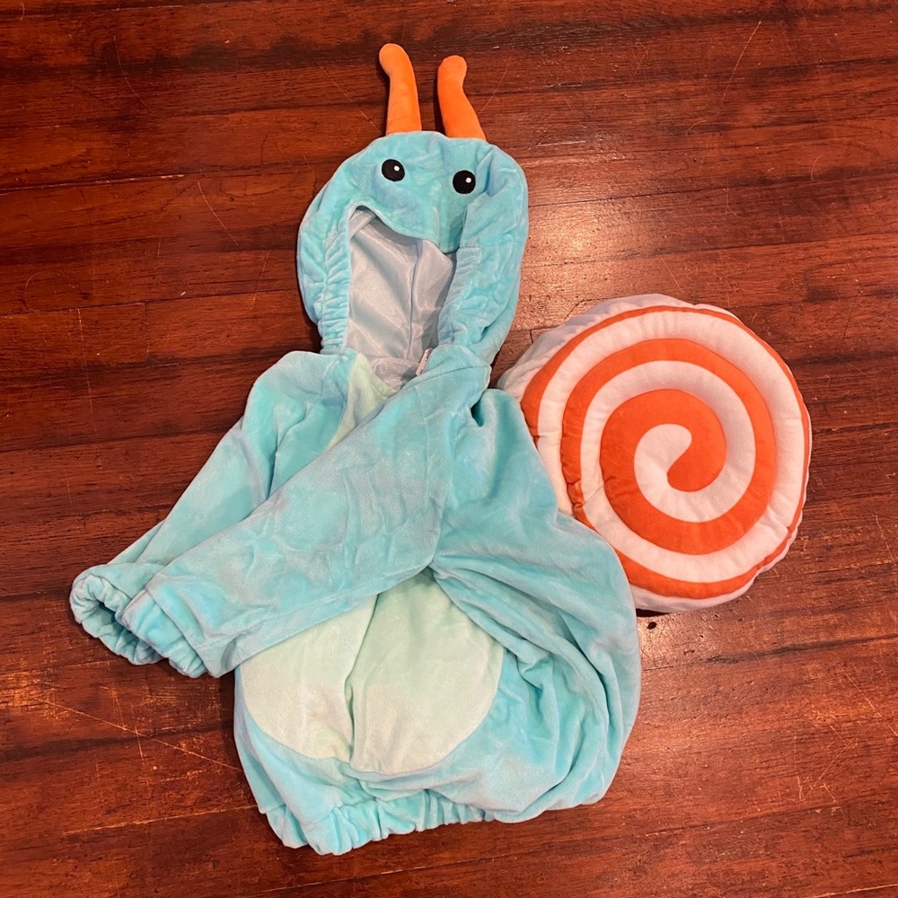 Kids Snail Costume - Blue/Green and Orange